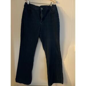 NYDJ size 16 Dark Wash High Rise Stretch Bootcut Jeans Preppy Comfort Casual